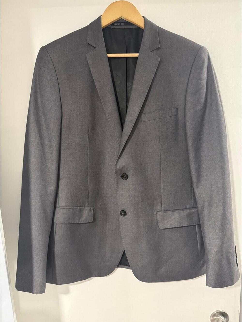 Cerruti 1881 Lanificio F.lli Cerruti Super 100s Wool Suit Gray 42R (EU 52) Italy